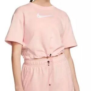 Nike Women's Soft Pink Drawstring Tee